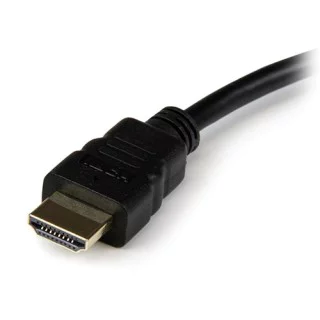 Cable adaptador HDMI a VGA, HDMI macho chapado a VGA hembra cable de vídeo  1080p, 40 pulgadas Negro