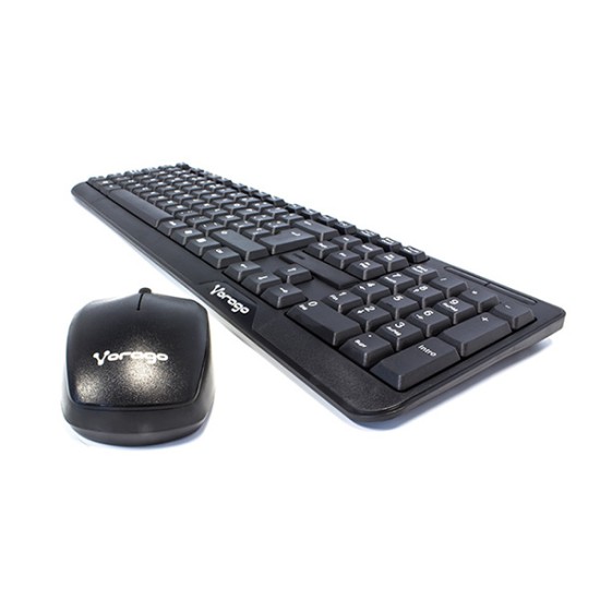 Kit teclado y mouse inalámbrico Vorago KM-302 negro