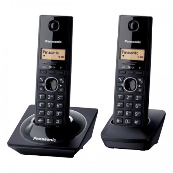 Teléfono Inalámbrico Panasonic KX-TG1712MEB color negro con 1 auricular adicional/LCD 1.25″ 