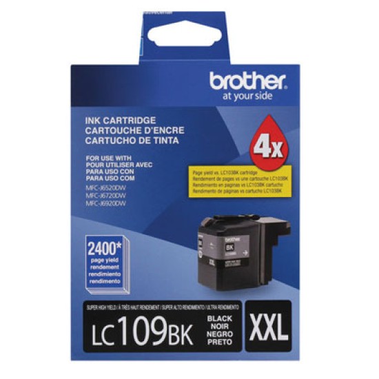 Cartucho Brother LC509XL color negro super alto rendimiento, LC509BK