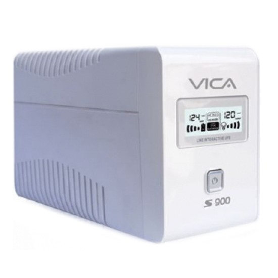 No Break Vica 900VA/500W 6 contactos pantalla LCD S900