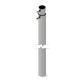 Kit de Montaje de Tripie con Mástil de 6 metros Ideal para instalar  Antenas, Radios, Cámaras, etc (1 tubo 6mts + Tripie)