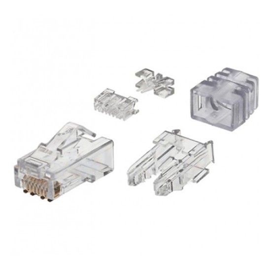 100 piezas de Plug RJ45 Cat6 Panduit SP688-C  para cable UTP de calibre 23-24 AWG, chapado en oro de 50 micras