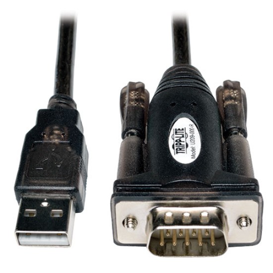 Adaptador Tripp Lite USB a puerto serial USBA/DB9M
