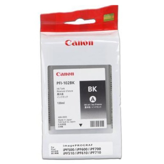 Tinta Canon negra PFI-102BK 0895B001AA