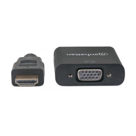 Convertidor de video HDMI a SVGA Manhattan 151467 negro