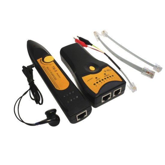Kit probador y buscador de cable RJ45 Y RJ11 caja ACCCACT020