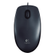 Mouse alámbrico Logitech M100 USB color negro 910-001601