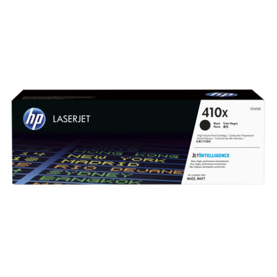 Tóner HP 410X color negro 6,500 paginas p/Laserjet CF410X