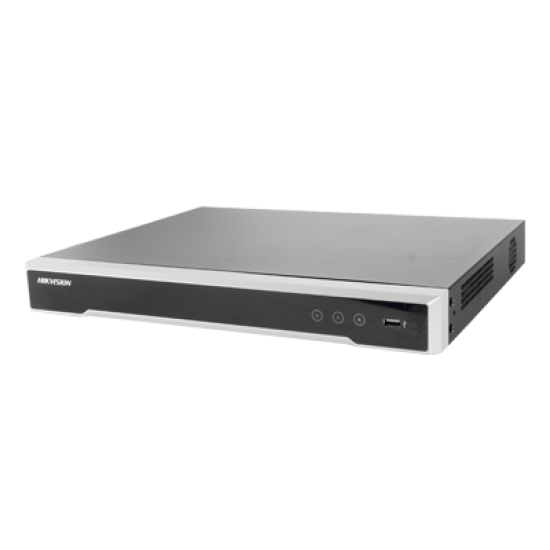 NVR HikvisDS-7608NI-I2/8P, 12 Megapixel (4K) / 8 canales IP / 8 Puertos PoE+ / 2 Bahías de Disco Duro / Switch PoE 300 mts / HDMI en 4K / Soporta POS