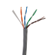 Bobina de 305m de cable Cat5e, Linkedpro EP-CAT-5E-V2, aleación de Cobre y Aluminio ( CCA ), color Gris, Uso Interior.