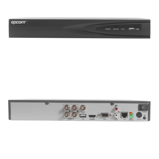Kit DVR TurboHD 1080P 4 cámaras bala INT/EXT KEVTX8T4BW