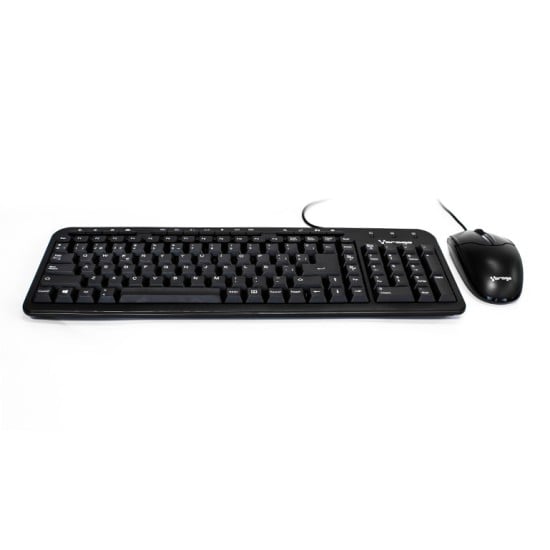 Kit teclado y mouse, multimedia USB Vorago KM-105, negro