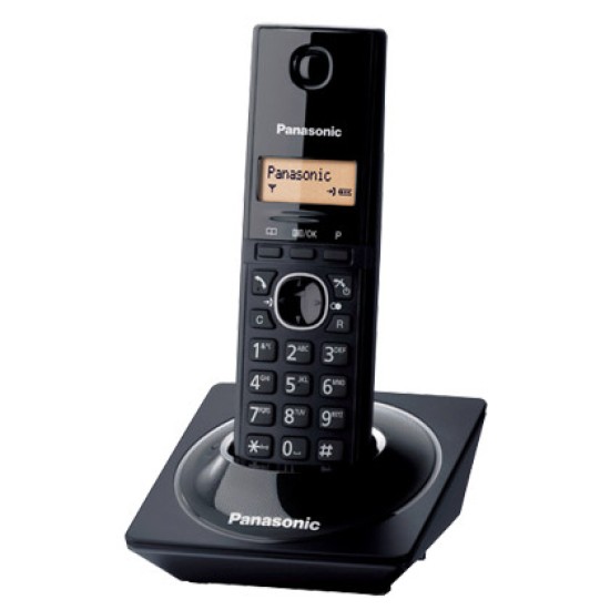 Teléfono Inalámbrico Panasonic KX-TG1711MEB digital con identificador de llamadas, color negro