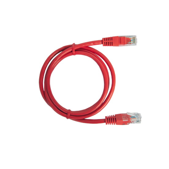 Cable de red UTP CAT6 0.5 metros rojo LP-UT6-050-RD