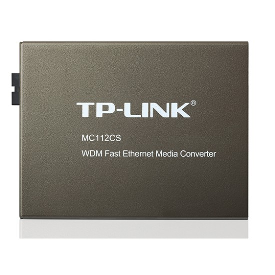Convertidor de medios TP-Link MC112CS, mono modo SC A RJ45