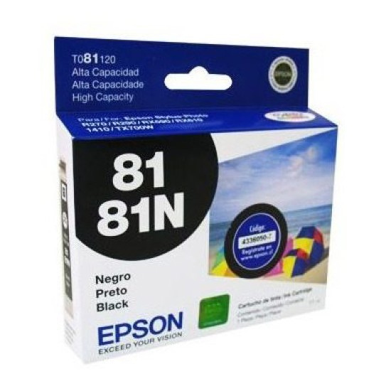 Cartucho de tinta Epson 81 color negro T081120-AL
