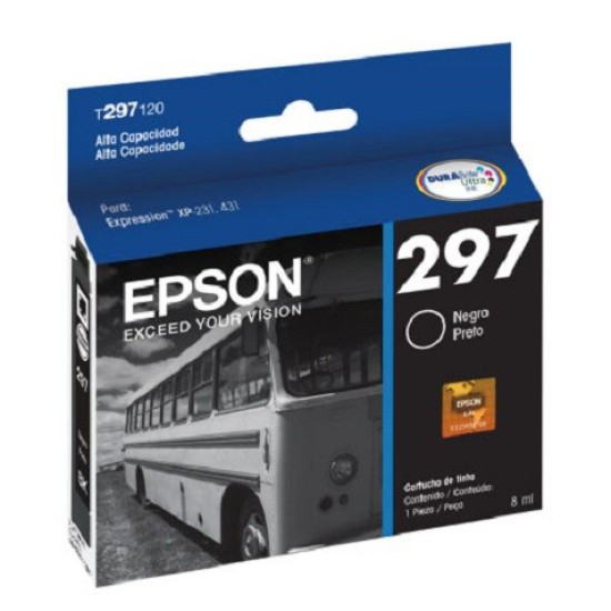 Cartucho de tinta Epson 297 negro alta capacidad T297120-AL