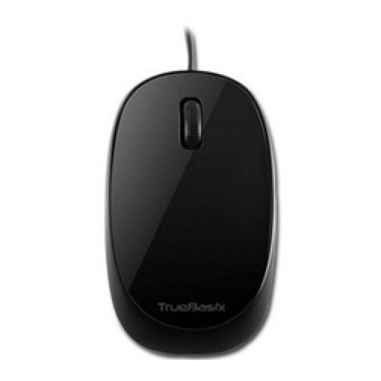 Mouse Truebasix TB-01001 negro 1000DPI, USB 3 Botones+Scroll