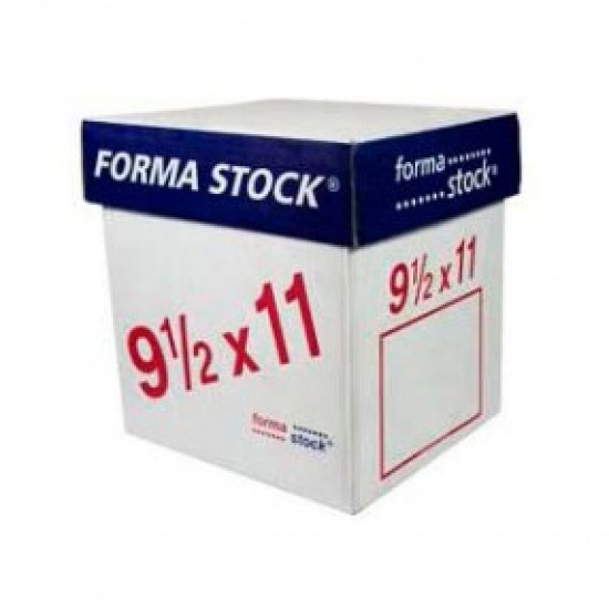 Caja c/750 hojas papel Formastock 9.5X11" blanco, 4 tantos