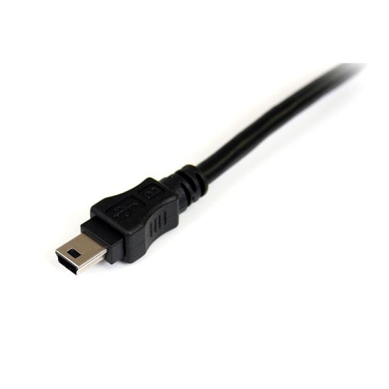 Cable USB p/discos externos 2X USBA a 1X MIN 30cm USB2HABMY1