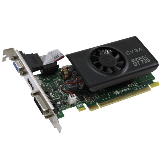 Tarjeta de Video EVGA GT 730, 2GB LP, PCI Express, 02G-P3-3733-KR