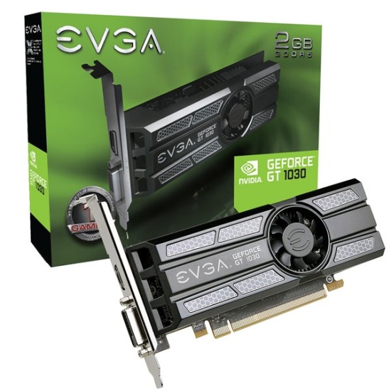 Tarjeta de Video EVGA Nvidia Geforce GT1030 2GB 64-BIT GDDR5/ PCI Express X16 3.0, 02G-P4-6333-KR