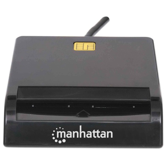 Lector de tarjetas inteligentes Manhattan 102049 externo USB color negro