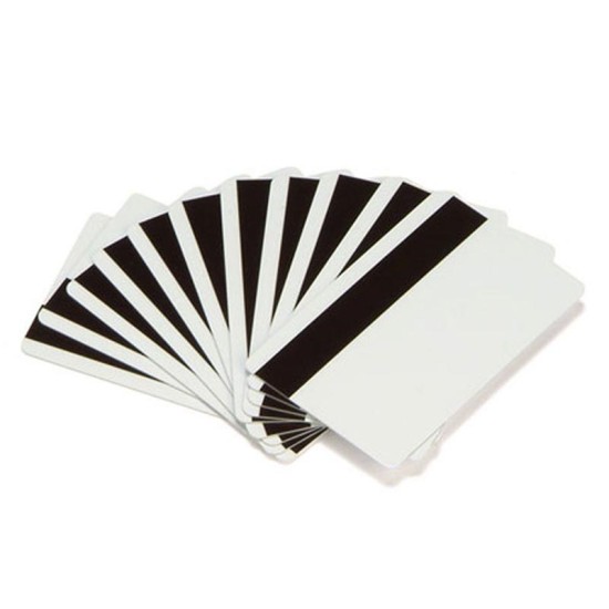 500 tarjetas Zebra 30 milésimas c/banda magnética, 104523-113