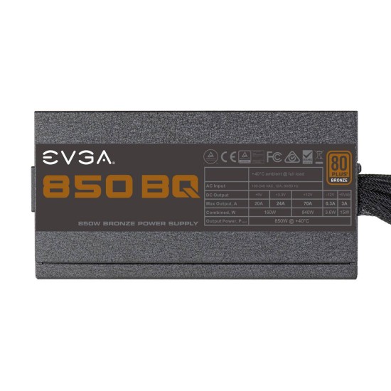Fuente de poder EVGA 850W plus bronze, 110-BQ-0850-V1