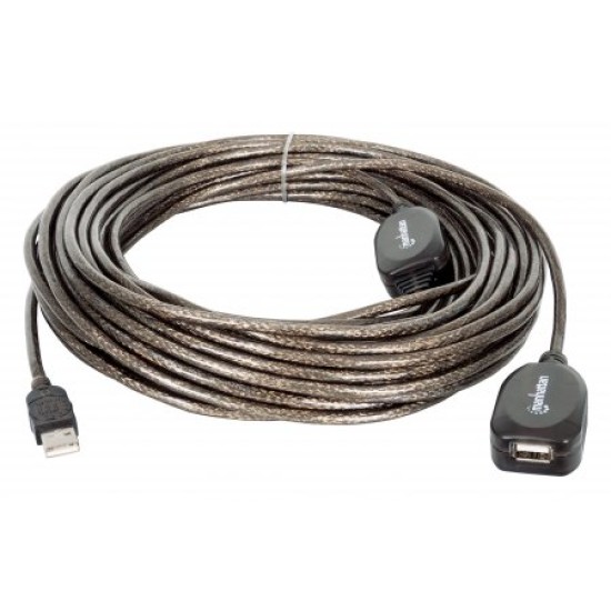 Cable USB extensión activa Manhattan 20m, 150958