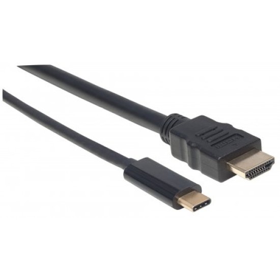 Cable USB Manhattan tipo C M-HDMI M 1.0M V3.1 4K 152235