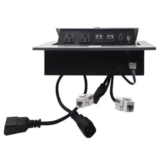 Caja Horizontal para Escritorio Brobotix con Conector HDMI/ USB/ RJ45/ Nema 5-15-P -12V, 171224