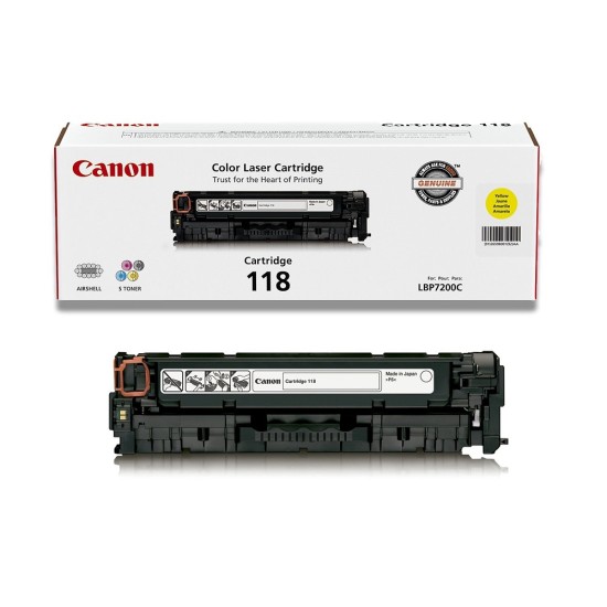 Tóner Canon 118 amarillo compatible con MF8380CDW, 2659B001AA