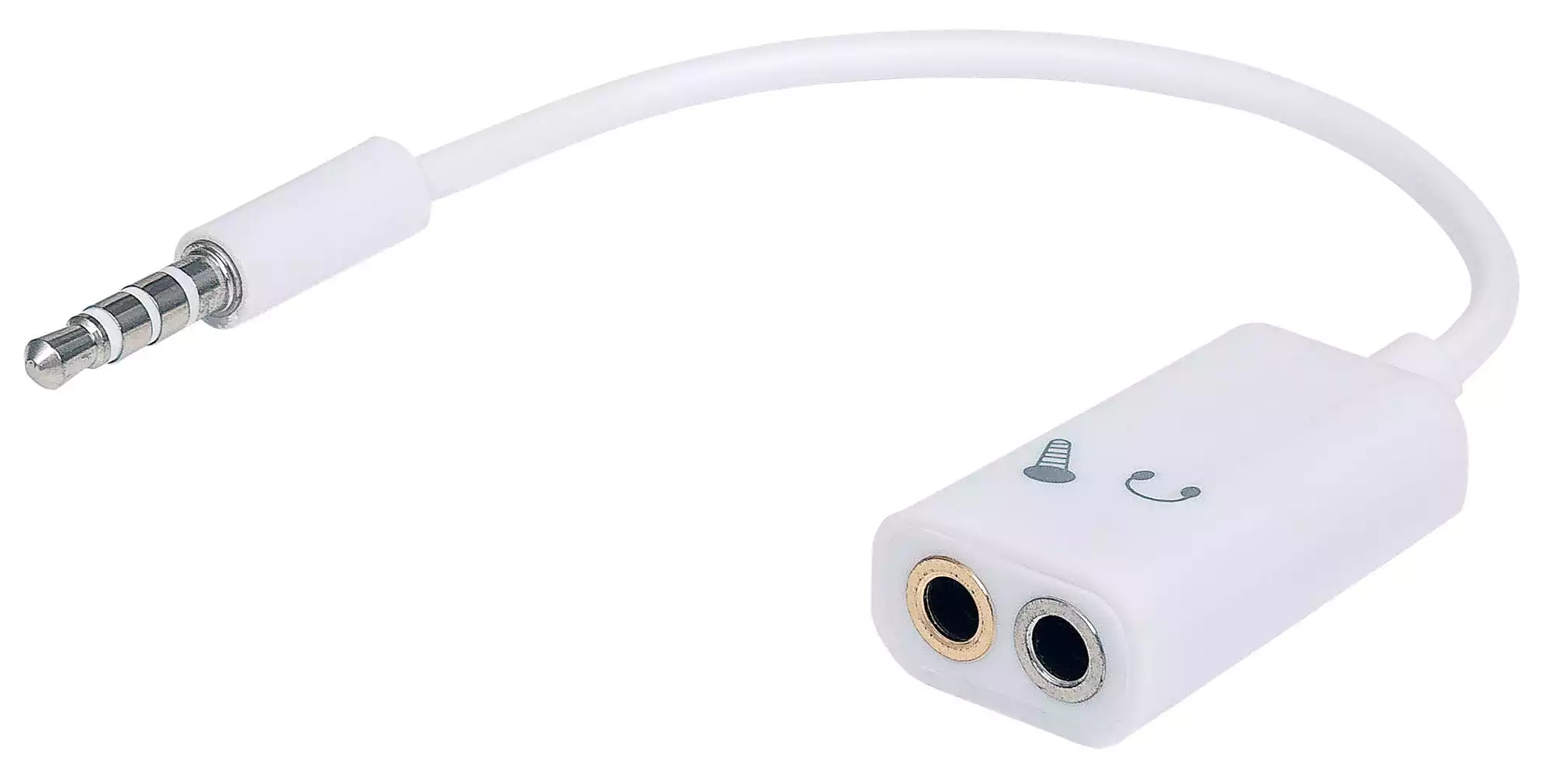 Cable adaptador de audio 3.5mm macho a 2 x 3.5mm hembra Manhattan 354561