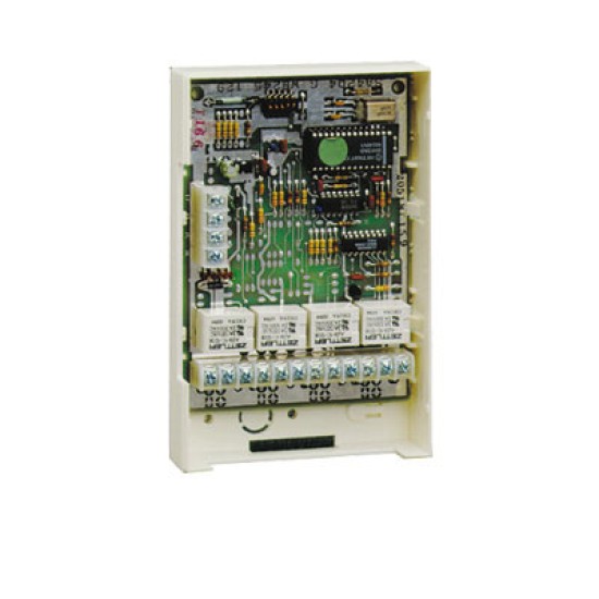 Módulo de 4 relevadores HONEYWELL para funciones de automatización / etapas de potencia / sirenas adicionales, 4204