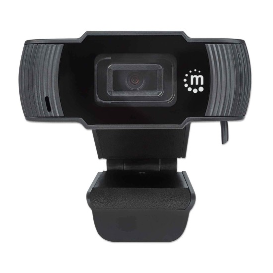 Webcam Full HD Manhattan 462006, 2MPX/ 1080P /micrófono interno/ 30FPS/ USB