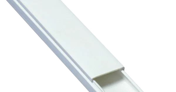 Canaleta para cables (L x An x Al: 2 m x 60 mm x 40 mm, Blanco