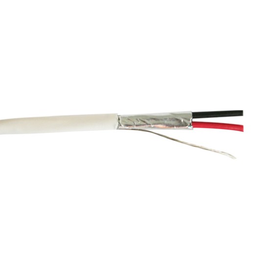 Bobina cable audio blindado Belden 5200FE 2C/16W Riser Blanco