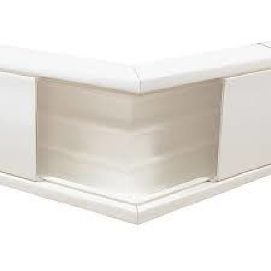Esquinero Interior de PVC Thorsman Color Blanco Auto Extinguible para Canaleta TEK100, 5576-11100