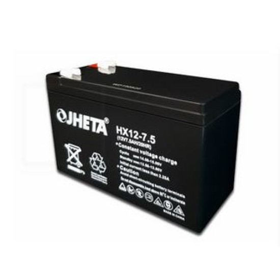 Batería Jheta HX12-7.5, 12V/ 7.5AH 151X65X99MM, 621207-50