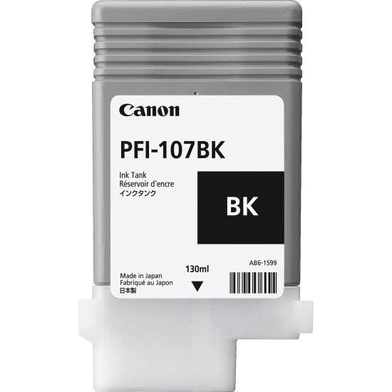 Tanque tinta Canon PFI-107BK negro