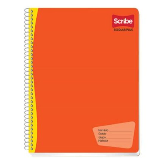  Cuaderno profesional escolar Scribe blanco 100 hojas caja con 36 piezas, 7971 