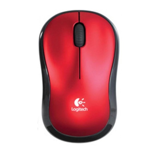 Mouse inalámbrico Logitech M185 color rojo 910-003635