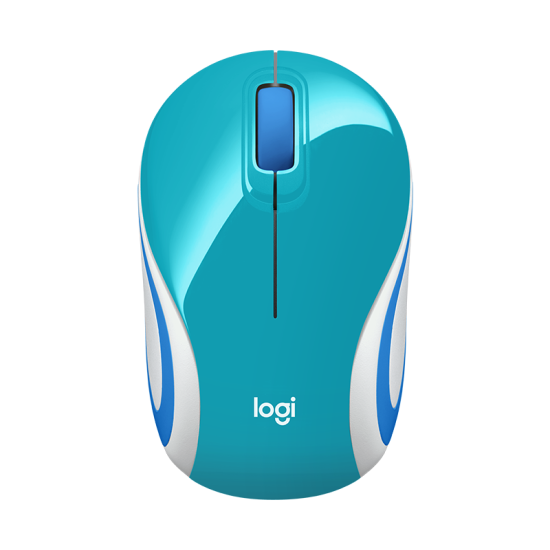 Mini mouse inalámbrico Logitech M187 turquesa 910-005363