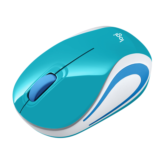 Mini mouse inalámbrico Logitech M187 turquesa 910-005363