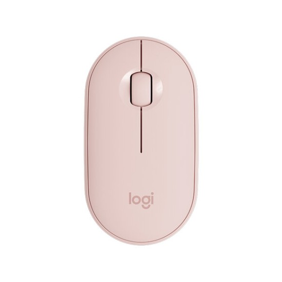 Mouse Inalámbrico Logitech Pebble M350 Optico/ RF + Bluetooth/ 1000DPI/ Color Rosa, 910-005769