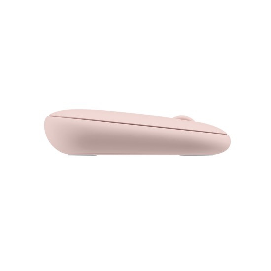Mouse Inalámbrico Logitech Pebble M350 Optico/ RF + Bluetooth/ 1000DPI/ Color Rosa, 910-005769