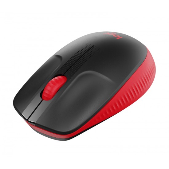 Mouse Inalámbrico Logitech M190, Rojo/ Negro, Ambidiestro, 1000DPI, 3 Botones, 910-005904