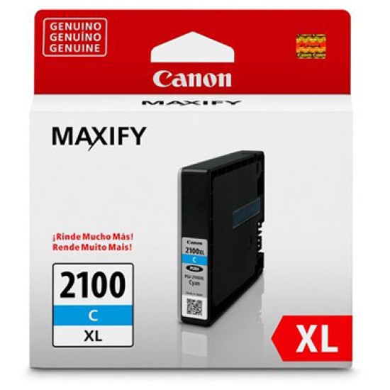 Tinta Canon Pgi-2100 XL Cyan Alto Rendimiento, 9280b001aa